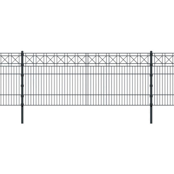 U-Profil-Schmuckmatte Kreuz – Klassisches Muster mit hoher Stabilität für dekorative und funktionale Zaunanlagen in privaten und gewerblichen Bereichen.